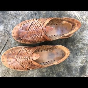 Leather handmade huaraches.